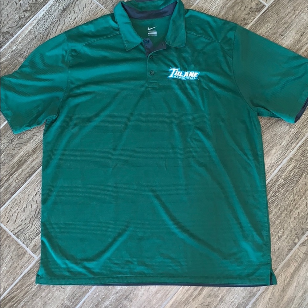 Men’s Nike Tulane basketball polo size XXL